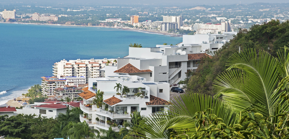 Partial view of Puerto Vallarta from southern hillside